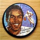 1971 Mattel Instant Replay Record 2 1/2" Football O J Simpson Buffalo Bills Gd