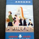 1956 American Airlines 64 Page Booklet Welcome Aboard 3 1/2" x 6"