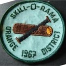1967 Orange District Skill-O-Rama Boy Scout BSA Patch 3" Round