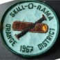1967 Orange District Skill-O-Rama Boy Scout BSA Patch 3" Round