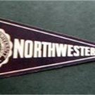 Vintage Northwestern University Mini Pennant Paper Sticker 8" by 3 1/2" Unused