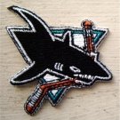 San Jose Sharks NHL Hockey Die Cut Patch 2 1/2"