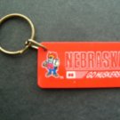 University of Nebraska Cornhuskers Go Huskers! NCAA Basketball Plastic Key Chain