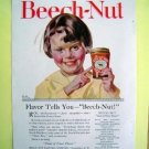 1930s Beech-Nut Magazine Tear Sheet Advertise Ad