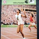 1977-1979 Sportscaster Card Track and Field Wilma Rudolph 18-02