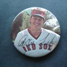 1970's Boston Red Sox Pin CARLTON FISK 3" with Facsimilie Autograph