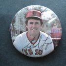 1970's Boston Red Sox Pin FRED LYNN  3" with Facsimilie Autograph
