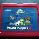1987 Pound Puppies Red Plastic Lunch Box No Thermos