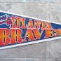Atlanta Braves Baseball Pennant 1990's Wincraft USA Full Size 30" by 12"