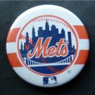 Vintage 1986 New York Mets Skyline Baseball PIN Soundaround 3" Diameter