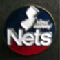 New Jersey Nets NBA Basketball Pin Round 3/4" Diameter