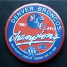 Denver Broncos AFC Champions 1987 Super Bowl Football PIN 3 1/4"