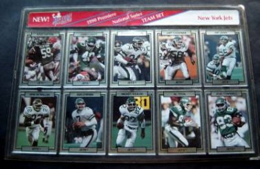1990 Action Packed 10 Card Team Set NY Jets NFL Football Sealed