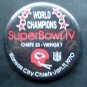 World Champions Super Bowl IV 4 Football PIN Jan 11 1970 Chiefs vs Vikings