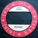 Cadaco All-Star Baseball Game Disk Red Border Lefty Gomez Pitcher