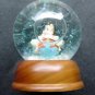 Disney Snow Dome Globe HAPPY Snow White Dwarf Limited Edition Wood Base