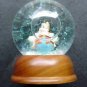 Disney Snow Dome Globe HAPPY Snow White Dwarf Limited Edition Wood Base