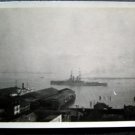 Early 1912 WWI Navy War Ship in Harbor of  Photo Charleston N C or Norfolk Va