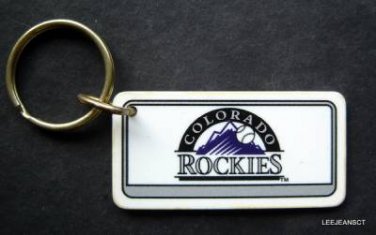 Colorado Rockies Plastic Key Chain Tag Express MLB 1995 2 1/4"