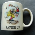 Batter Up Comic Gary Patterson Sports Collection Ceramic CUP 1984 Japan