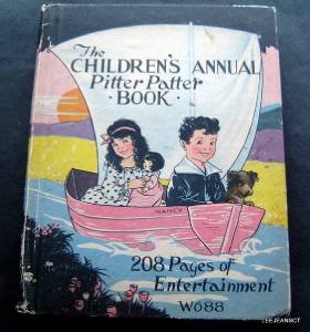 The Children's Annual Pitter Patter Book 1928 208 Pages Of Entertainment Whitman