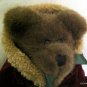 Boyds Bear Christmas Red Green Hooded Robe and Bell Retired 14" 1985-1997