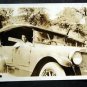 Early vtg photo young man sitting in an early Automobile Car Auto NY Lic Plate