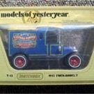 Matchbox Model Yesteryear 1912 Ford T Birds Custard Powder Car