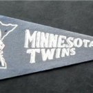 Vintage Minnesota Twins Blue Felt Mini Baseball Pennant 9" x 4" Faded