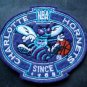 Charlotte Hornets NBA Basketball Logo Patch Die Cut 3 1/4"