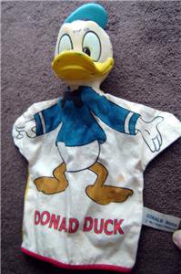 vintage donald duck hand puppet