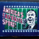 AMERICA'S FAVORITE SPORT Cloth Label  3" NFL Football PATCH