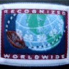 RECOGNIZED WORLDWIDE Cloth  2"  NFL Football Label  PATCH