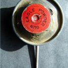 RARE Antique Aug 29 1882  Eagle Adv Gun Rifle Black Powder Tin / Leather Loader