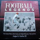Football Legends Book by Angus Garber III 1988 Greatest Players Games Moments