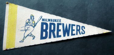 Milwaukee Brewers Mini Baseball Pennant 9" x 4"