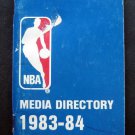 1983-84 NBA Basketball Media Guide Directory Booklet 84 Pages Soft Cover