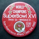 World Champions Super Bowl XVI 16 Football PIN Jan 24 1982 49ers vs Bengals
