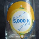 Nolan Ryan Glass 5,000 K Strike Outs with Facsimilie Autograph 4 1/2" Tall