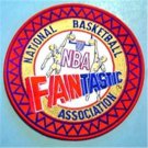 NBA National Basketball Association Fantastic Cloth Patch Round 6 1/2" Diameter