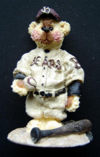 Shelly Bears Co 1997 Bear Baseball Player Figure Ltd Ed #3,768 of 5,000 4" Tall