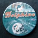 Miami Dolphins NFL Football Old Logo PIN Green Background 3" Diameter