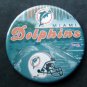 Miami Dolphins NFL Football Old Logo PIN Green Background 3" Diameter