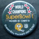 World Champions Super Bowl I 1 Football PIN Jan 15 1967 Packers vs Chiefs