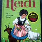 Heidi Book by Johanna Spyri Whitman Classics 1970 #1607 Folgers Adv