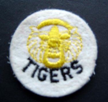 Detroit Tigers Baseball 2" Round White Patch