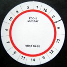 Cadaco All-Star Baseball Game Disk Eddie Murray 1st Base