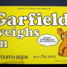 Garfield Weighs In Book by Jim Davis 4th Book 1982 Ballantine VG