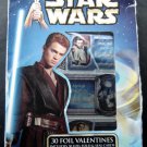 Star Wars 30 Foil Fold Valentines Cards with Seals 10 Designs in Box 2002