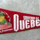 Vintage Chateau Frontenac Quebec City Canada Souvenir Red Pennant 20" x 7"